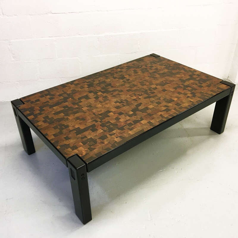 Vintage pine coffee table for Tranekaer