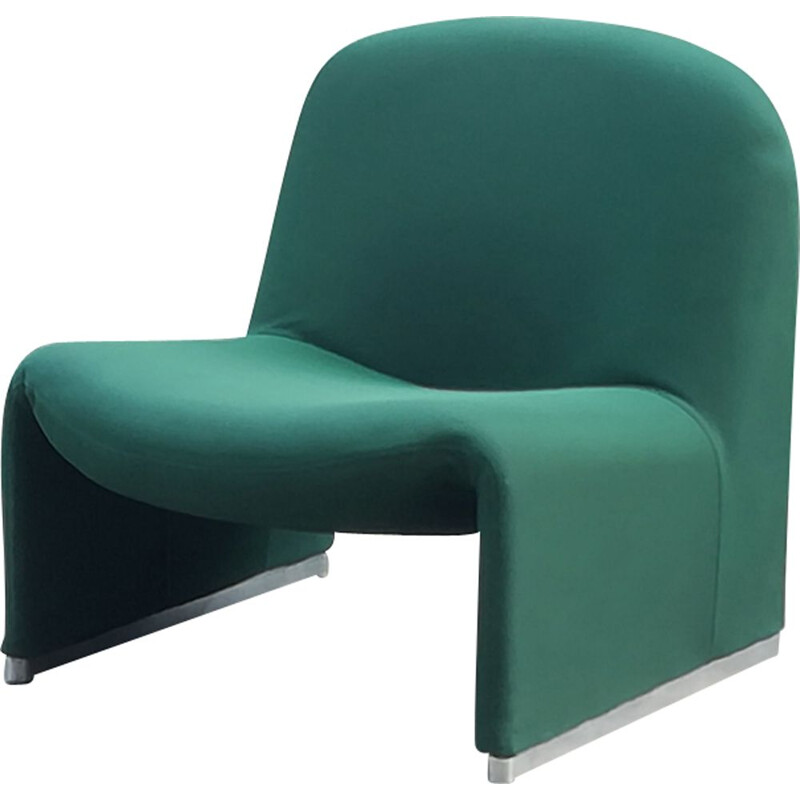 Fauteuil vintage Alky pour Castelli en tissu vert 1970