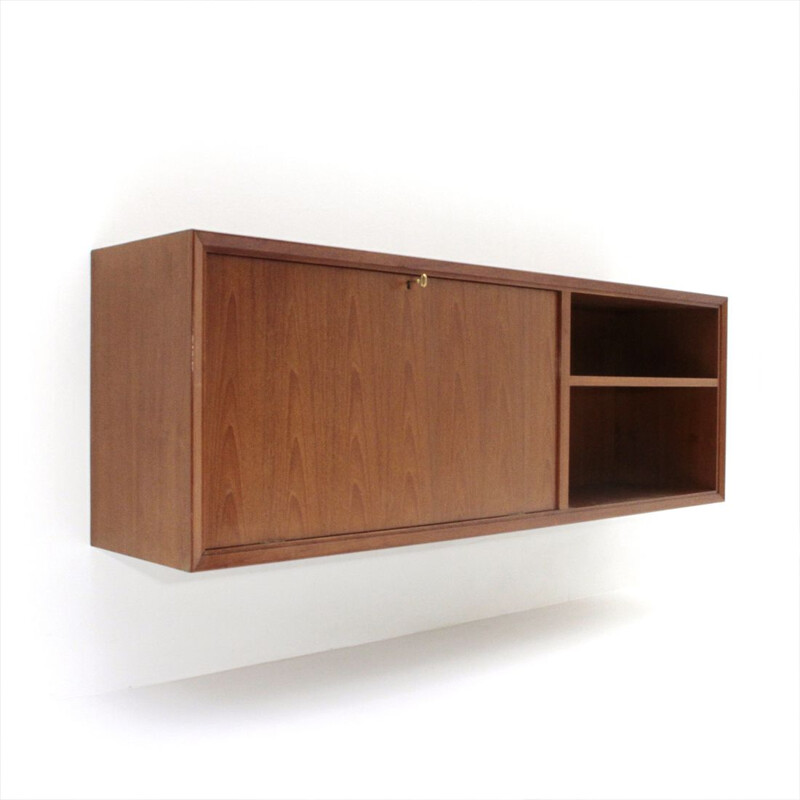 Wooden Italian suspended sideboard