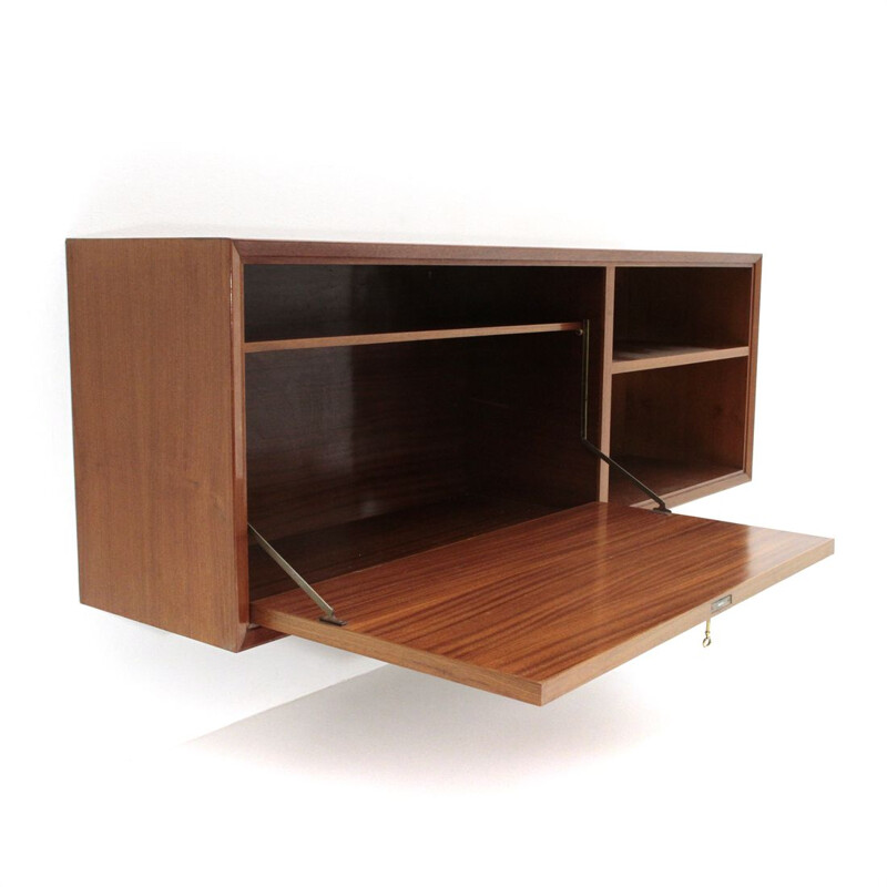 Wooden Italian suspended sideboard