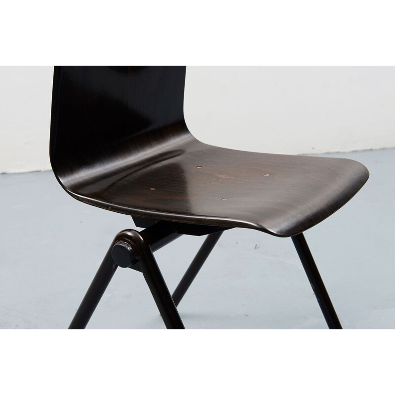 Chaise S30 en ébène marron par Galvanitas