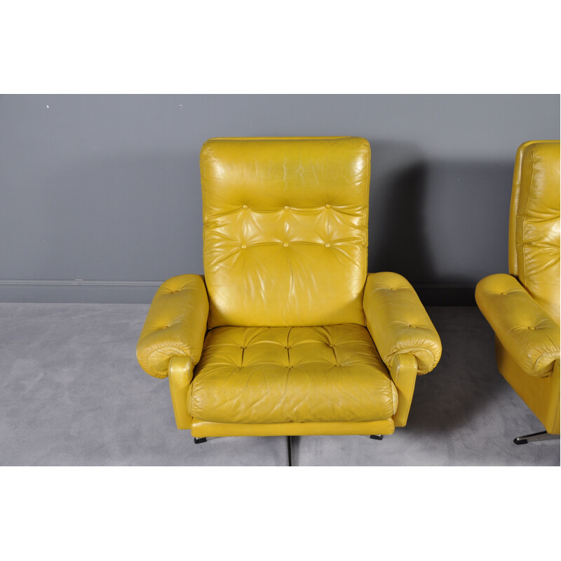 Set of 2 Swedish Swivel Chairs from Lystolet