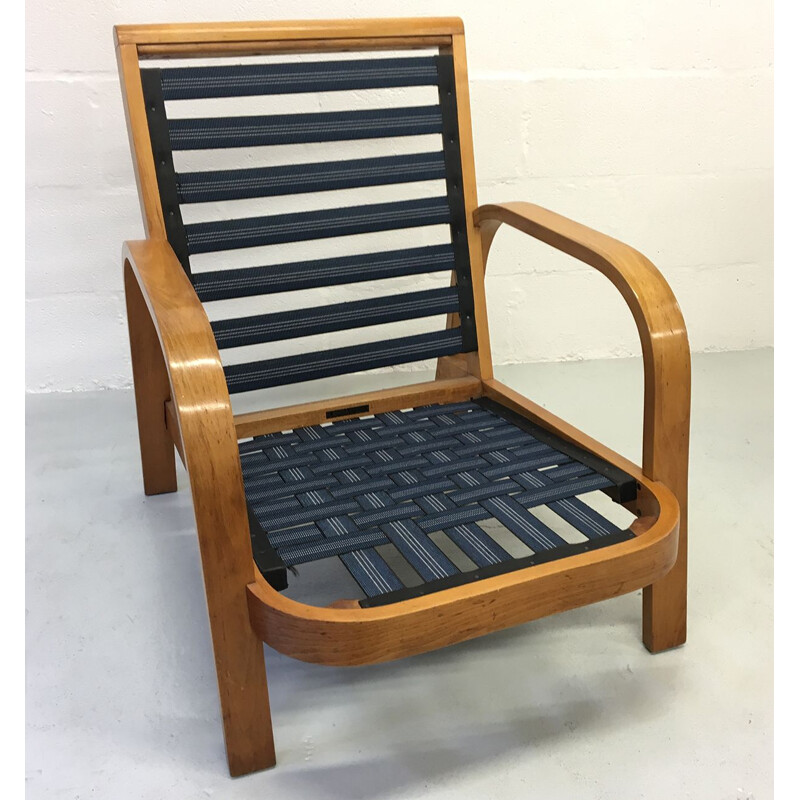 Set of 2 vintage bentwood lamda chairs by Hein Heckroth for Dartington Hall Limited UK