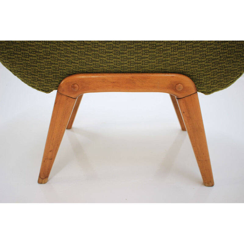 Vintage green footrest, Germany, 1970