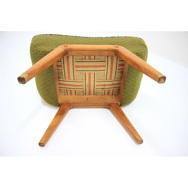 Vintage green footrest, Germany, 1970