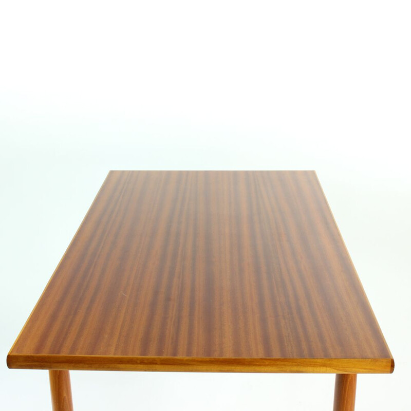 Vintage teak and mahogany dining table