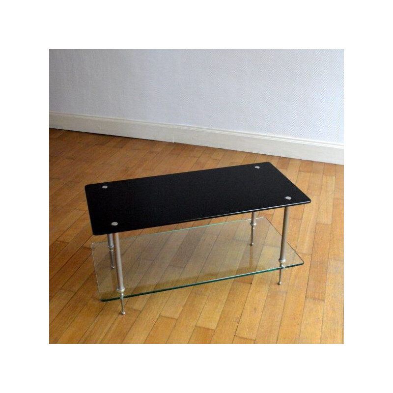 Vintage coffee table double trap