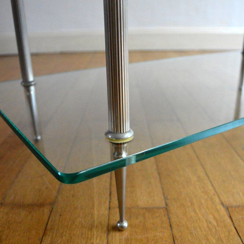 Vintage coffee table double trap