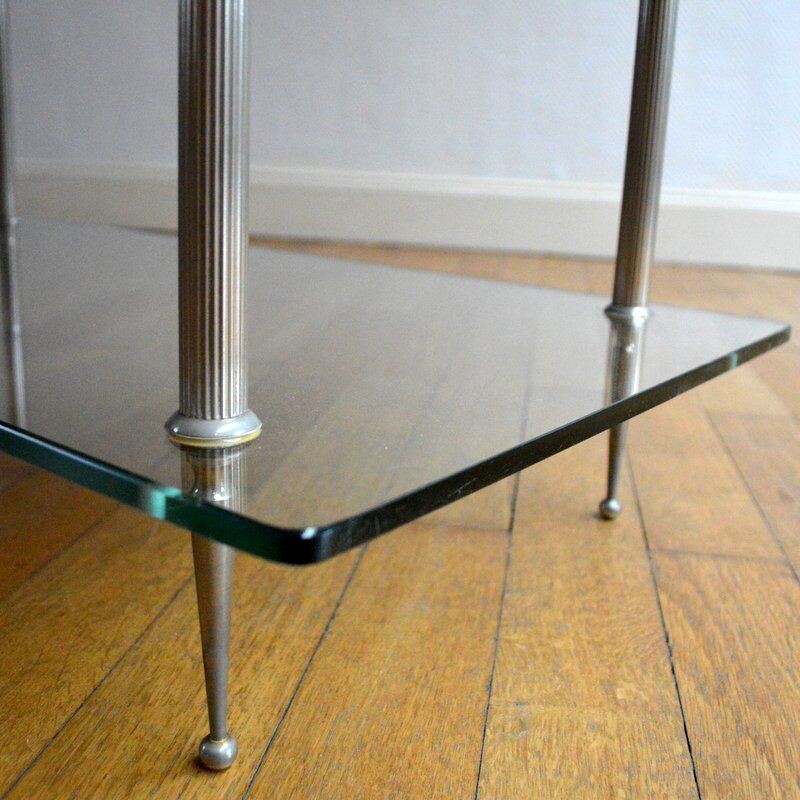 Vintage coffee table double trap