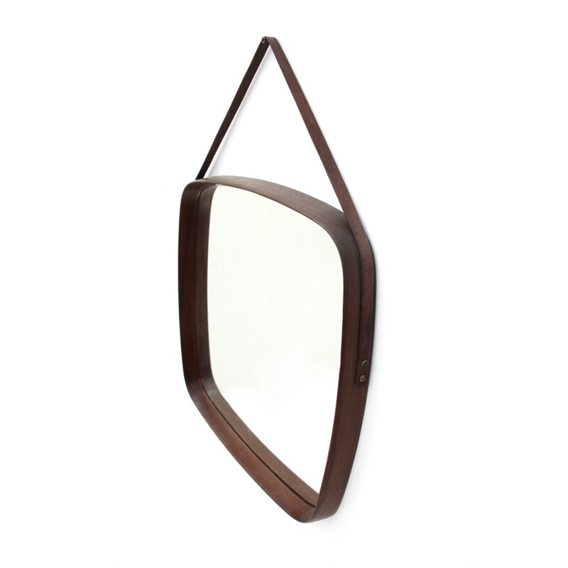 Italian vintage wood frame mirror, 1960
