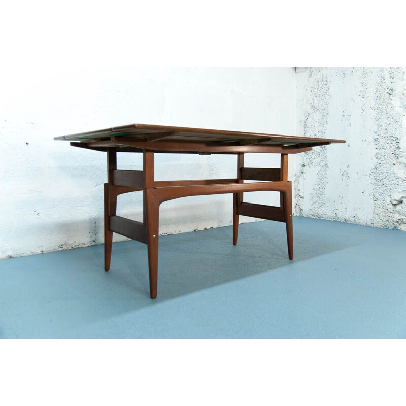 Modular Danish coffee table and dining table, 1962