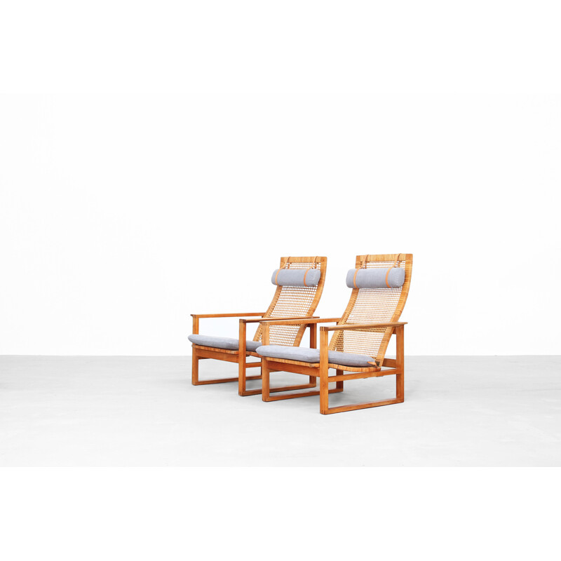 Pair of Lounge Chairs by Borge Mogensen for Fredericia 