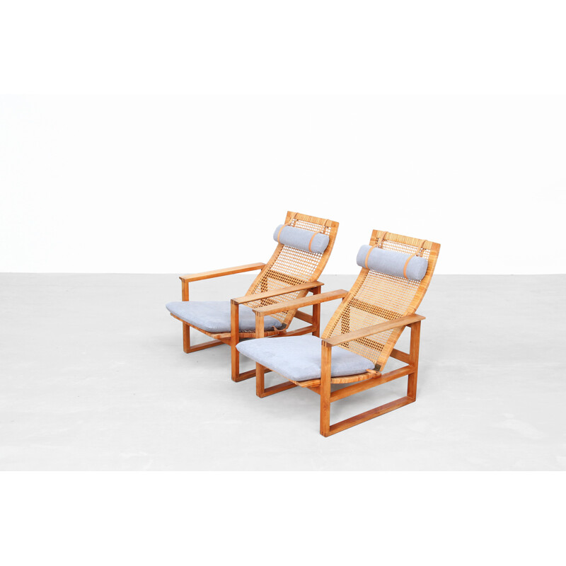 Pair of Lounge Chairs by Borge Mogensen for Fredericia 