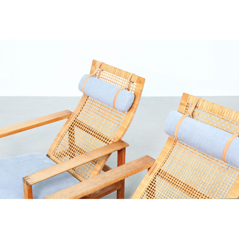 Pair of Lounge Chairs by Borge Mogensen for Fredericia 