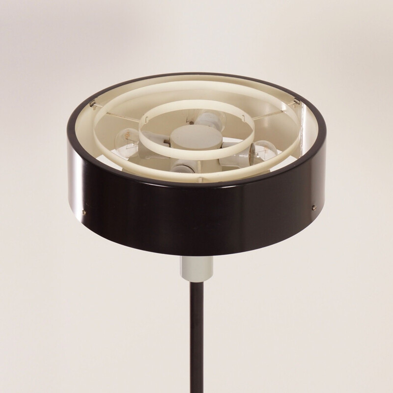 Vintage black floor lamp St 8619 by N.J. Hiemstra for Hiemstra Evolux, 1960