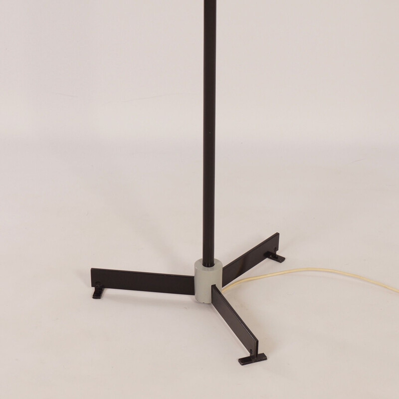 Vintage black floor lamp St 8619 by N.J. Hiemstra for Hiemstra Evolux, 1960