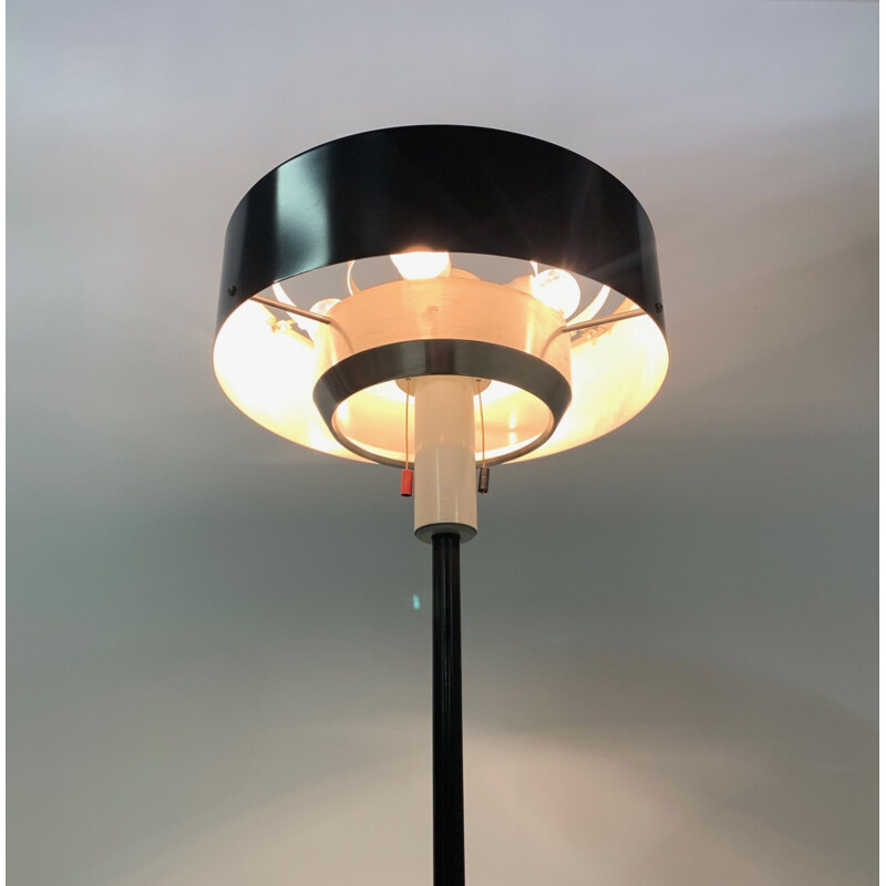 Lampadaire vintage noir St 8619 par N.J. Hiemstra pour Hiemstra Evolux, 1960