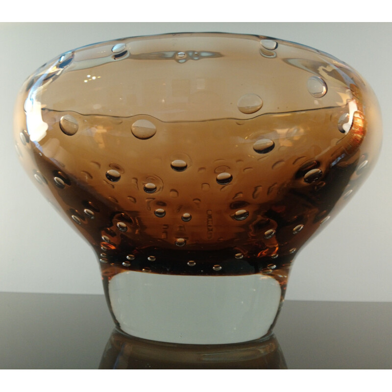 Vintage cup for the Harrachov glassworks in glass 1950 vintage