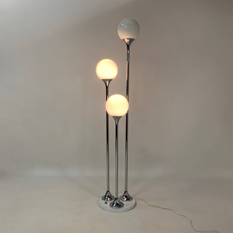 Vintage italian Murano glass floor lamp by Targetti Sankey 1970s