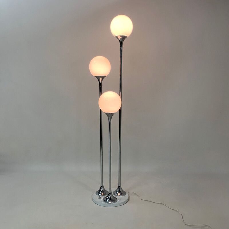 Vintage italian Murano glass floor lamp by Targetti Sankey 1970s