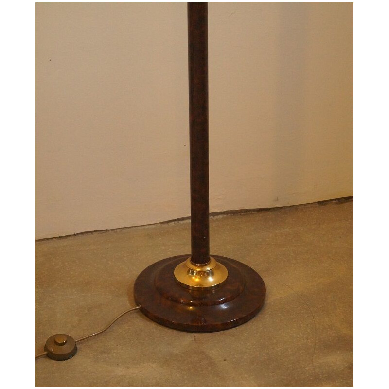 Vintage french floorlamp in marble and brass 1970