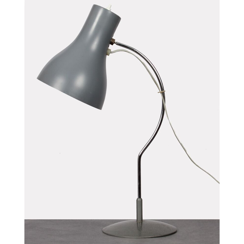 Lampe vintage pour Napako en métal gris 1960