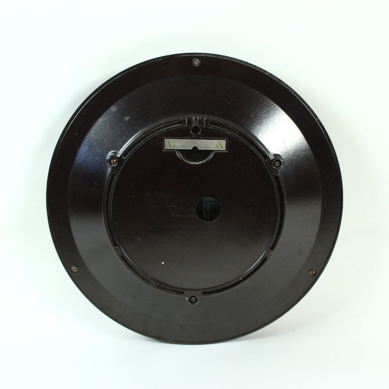 Vintage PV 301 clock in bakelite and metal 1984