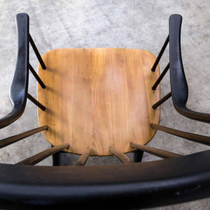 Vintage Grandessa rocking chair for Nesto in wood 1960