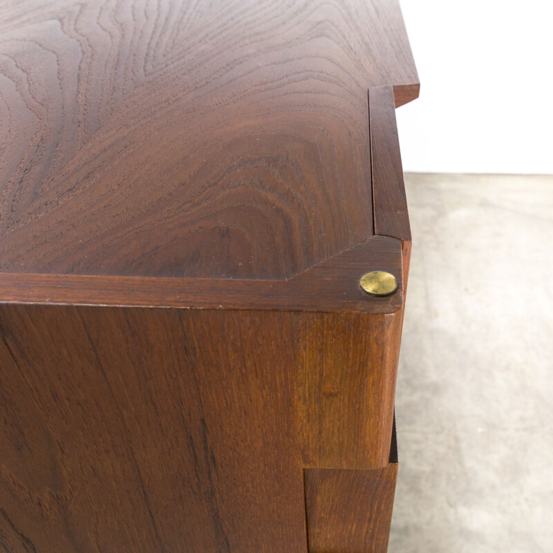 Vintage teak high sideboard from Germany 1960