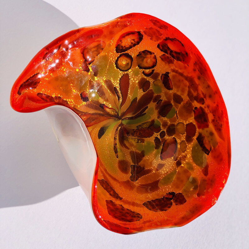 Vintage trinket bowl by Dino Martens in Murano glass 1960