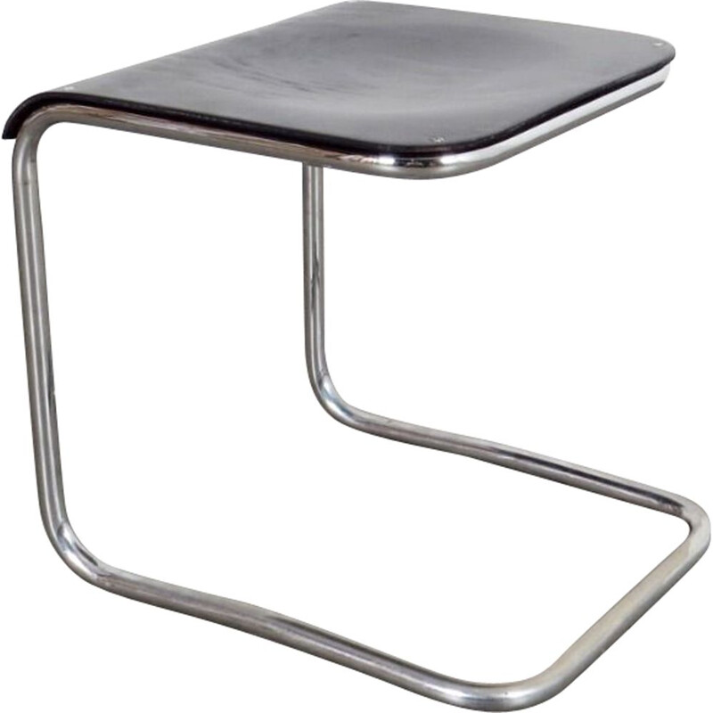 Vintage tubular stool in steel