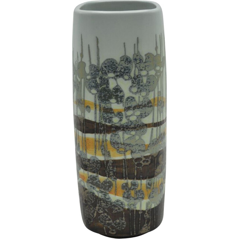Vase vintage gris en céramique pour Royal Copenhaguen