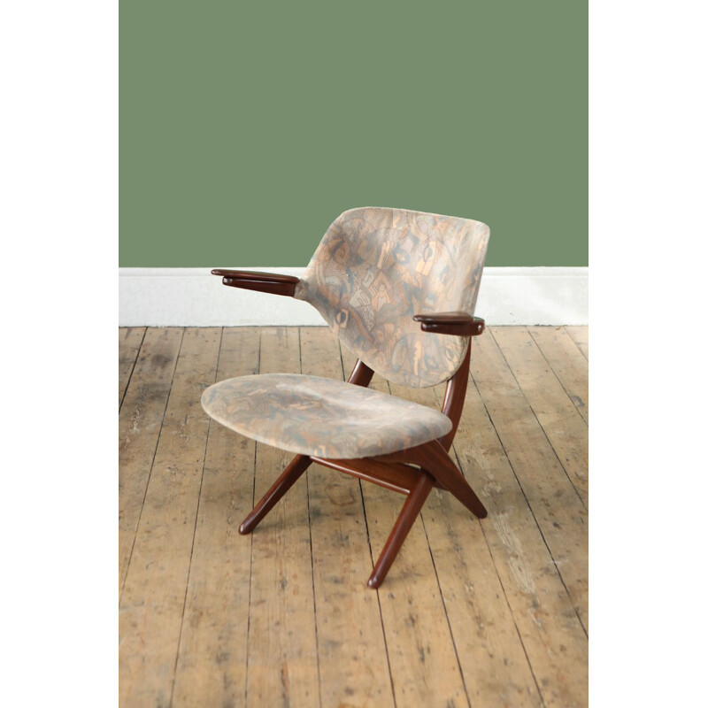 Vintage dutch Pelican armchair for WeBe in teak 1960