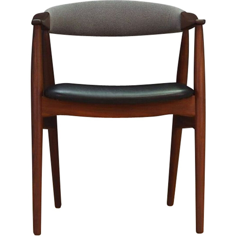 Teak and leatherette chair by Farstrup