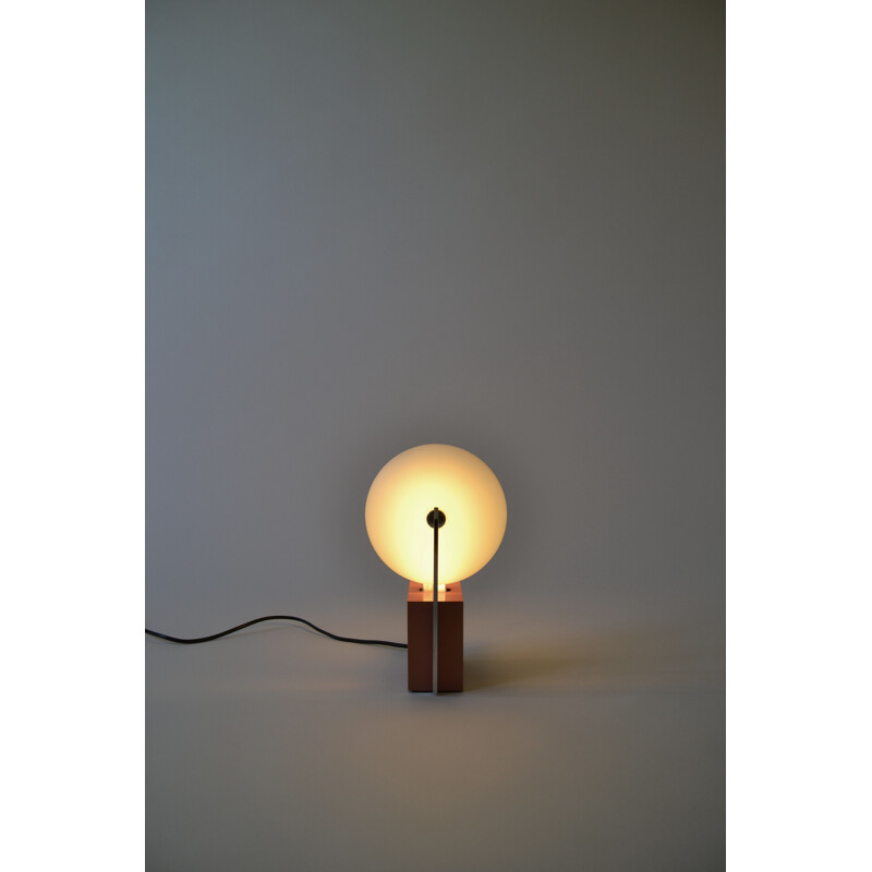 Lampe vintage pour Verre Lumière en métal 1980