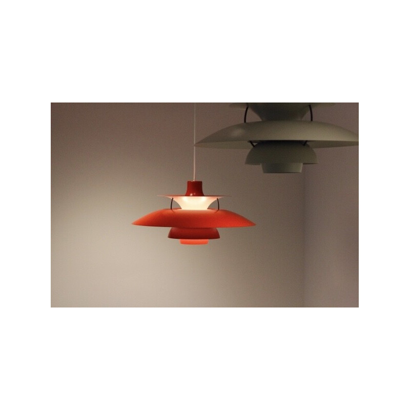 PH5 hanging lamp in aluminum, Poul HENNINGSEN- 1956