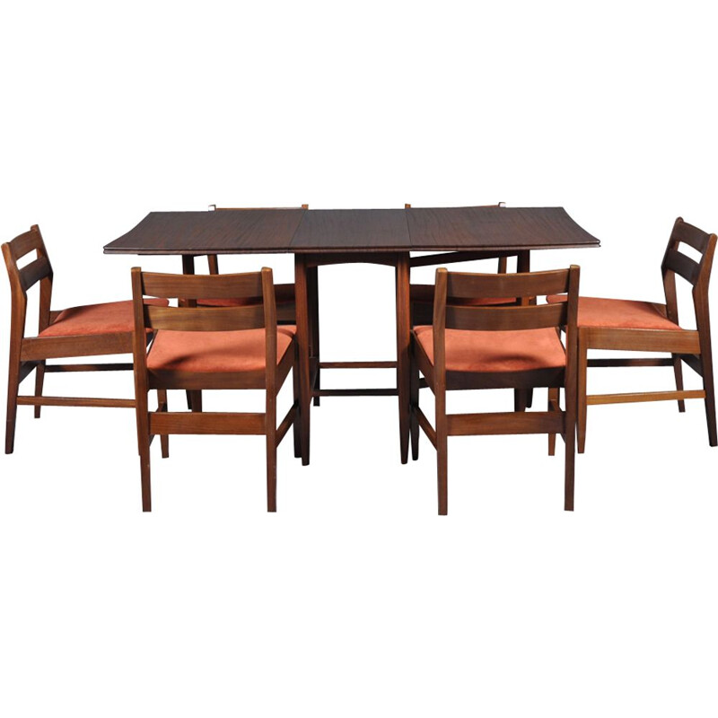 Vintage dining set with folding table