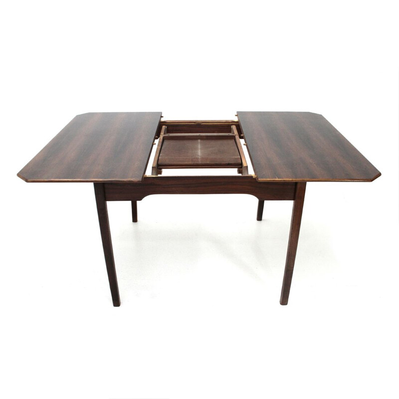 Vintage italian extensible dining table in wood 1950s