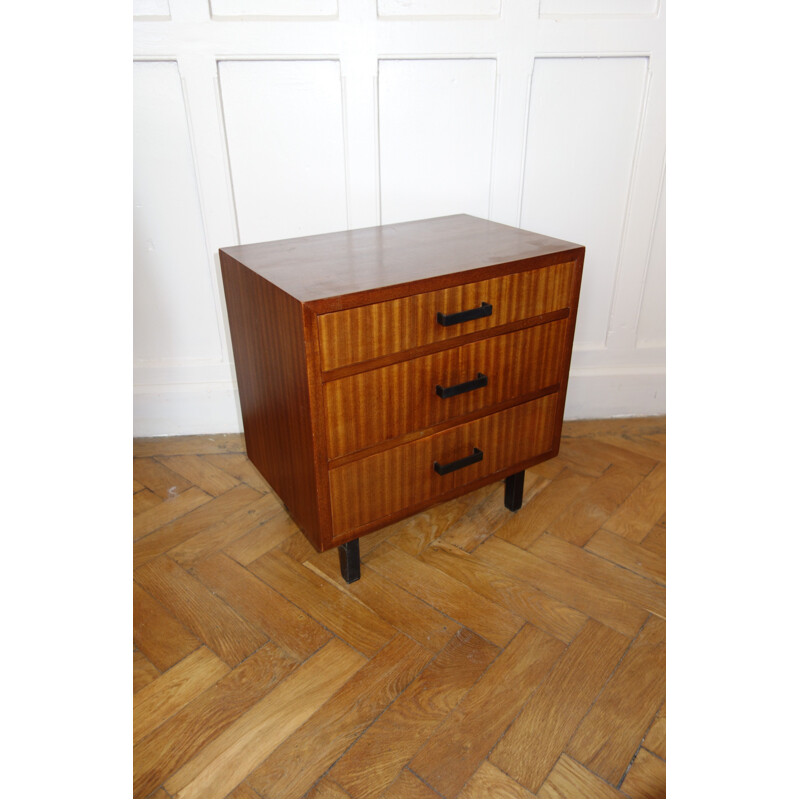 Vintage bedside table in teak