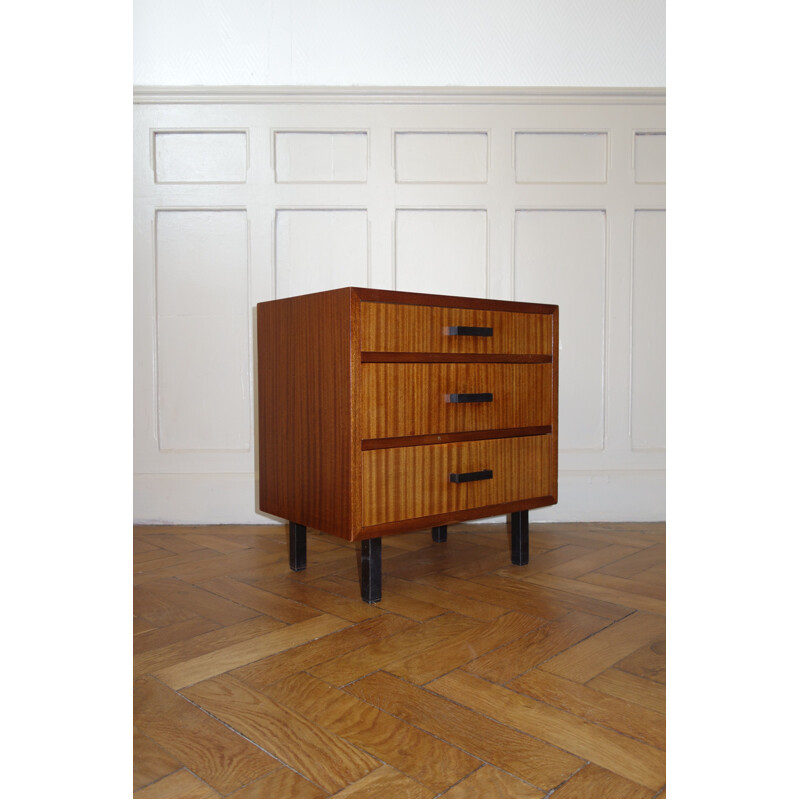 Vintage bedside table in teak