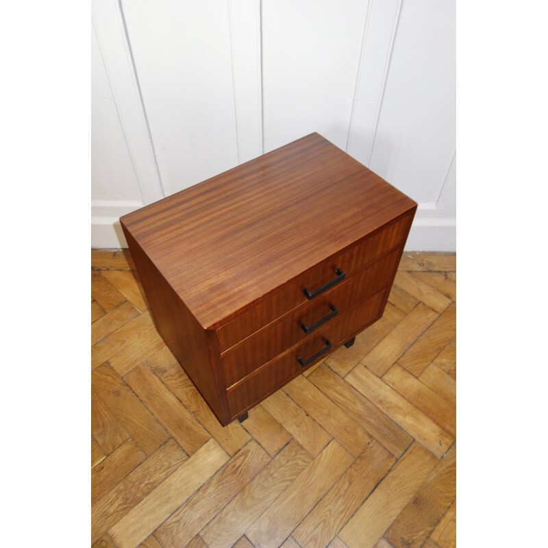 Vintage bedside table in teak