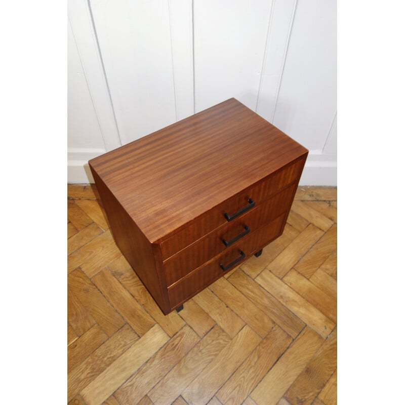 Vintage bedside table in teak