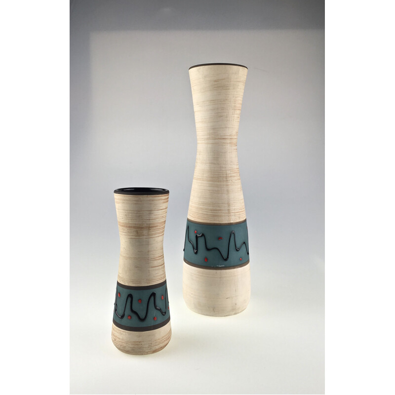 Set of 3 ceramic vases by Scheurich