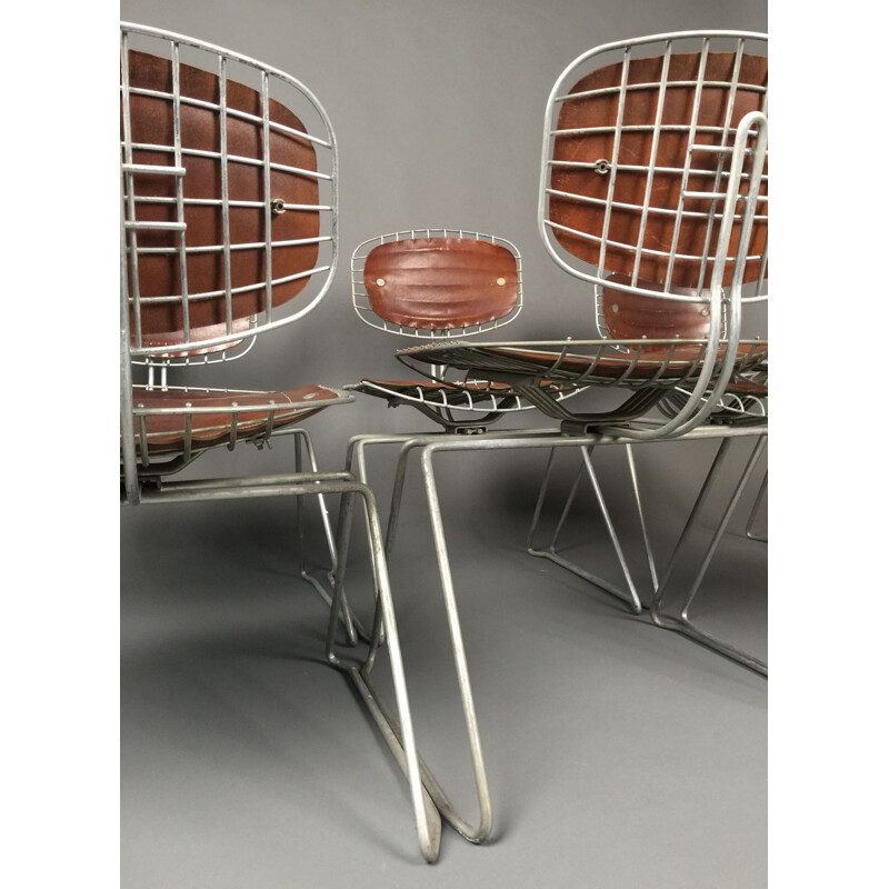 Set of 6 Sled chairs for Centre Pompidou