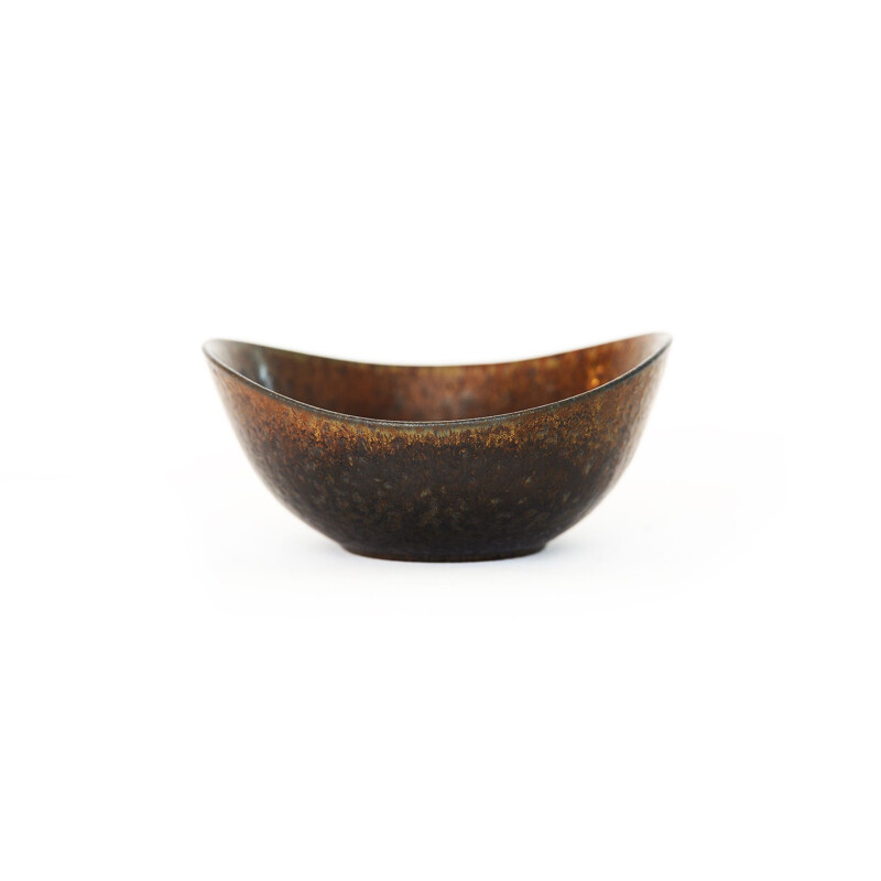 Brown Stoneware bowl by Gunnar Nylunds for Rörstrand