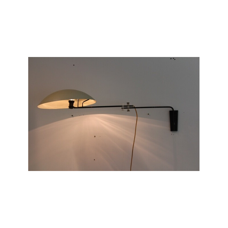 NX 23 adjustable wall lamp in metal, Louis KALFF - 1950s