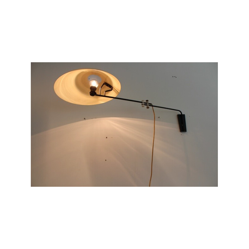 NX 23 adjustable wall lamp in metal, Louis KALFF - 1950s