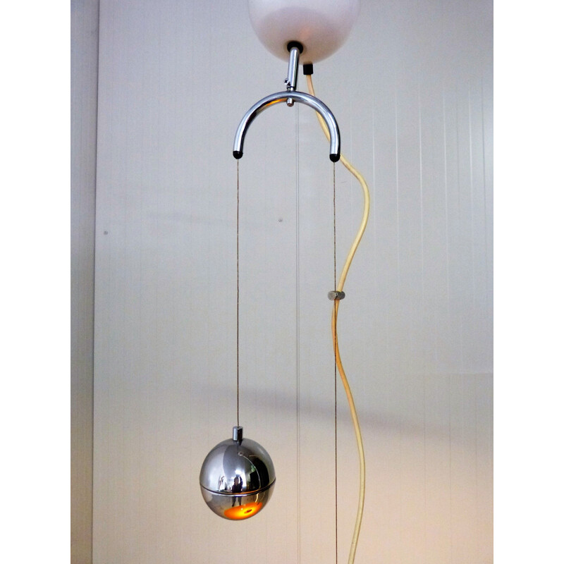 Yellow pendant lamp in plastic by Harvey Guzzini