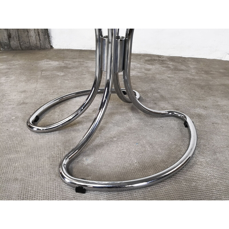 Vintage steel table by Giotto Stoppino