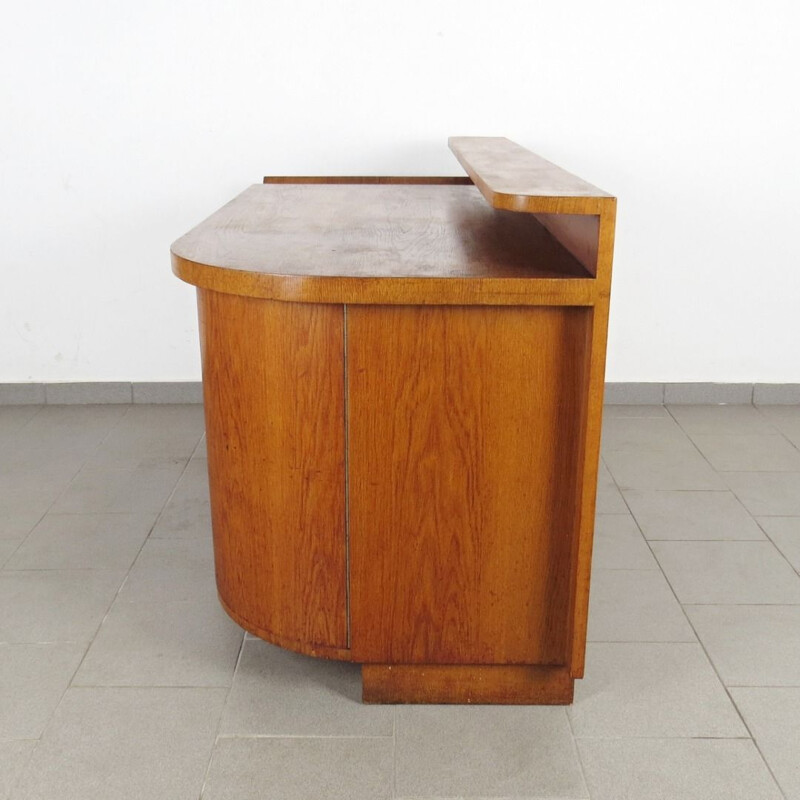 Large vintage desk in wood 1930